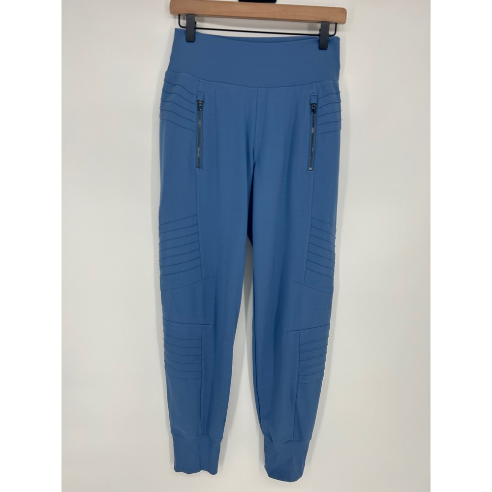 Athleta Venice Moto Jogger Pants Cottage Blue Size Small- Athleisure Activewear - Picture 2 of 13
